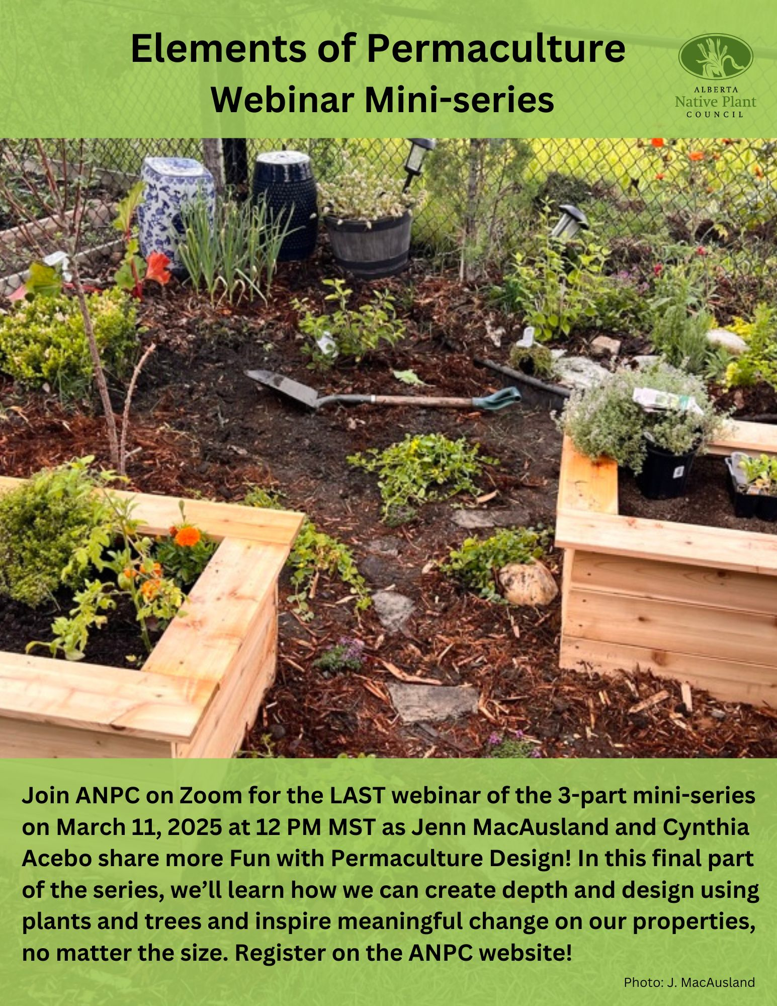 March 11, 2025 Webinar – Fun with Permaculture Design – Part 3